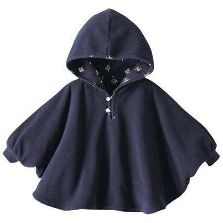 Baby fleece poncho