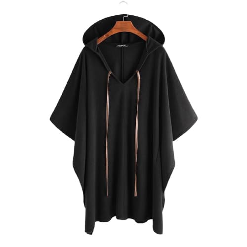Mens poncho hoodie