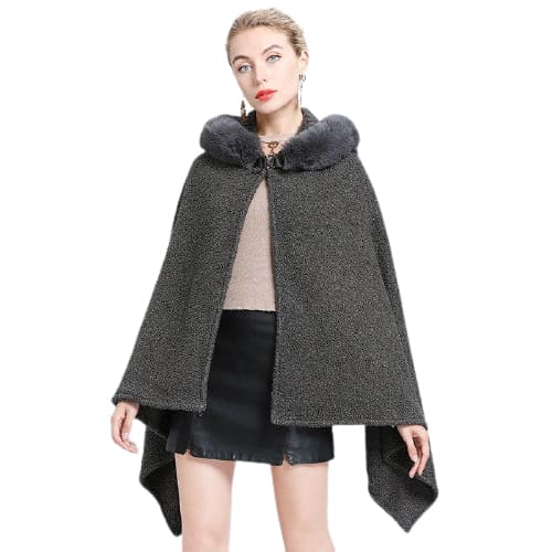 Cape poncho capuche femme - Poncho-Boutique