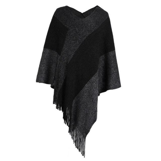 Poncho à franges - poncho-boutique