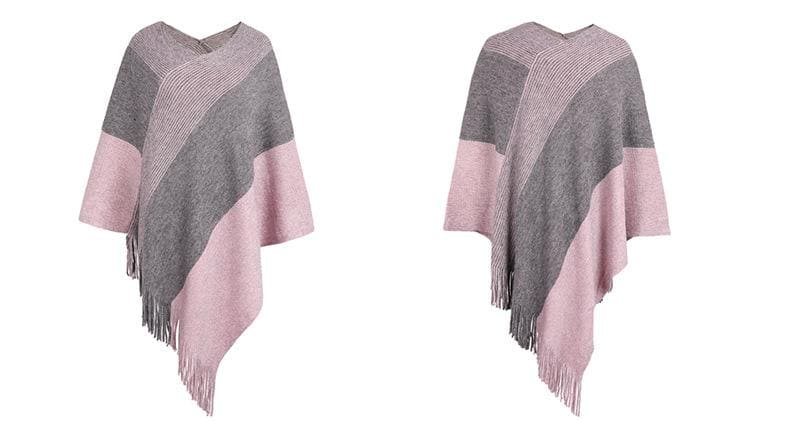 Poncho à franges - poncho-boutique
