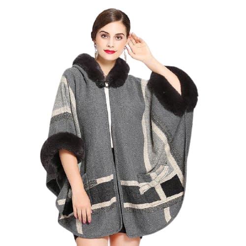 Poncho capuche - Poncho-Boutique