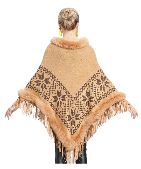 Poncho online chaud femme