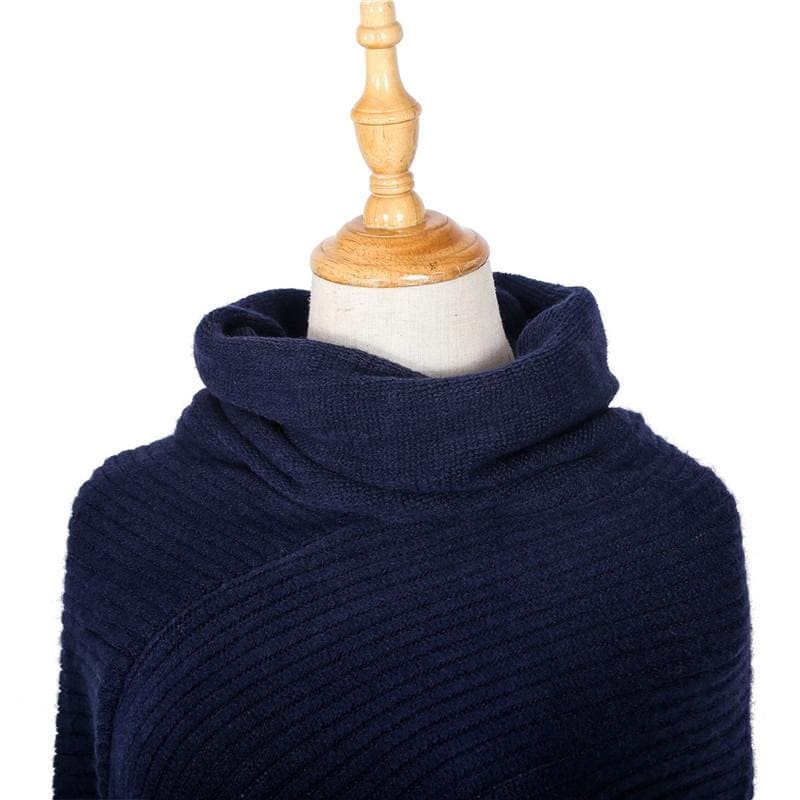 Poncho col boule - Poncho-Boutique