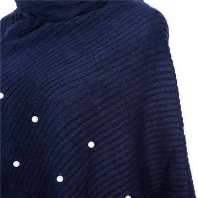 Poncho col boule - Poncho-Boutique