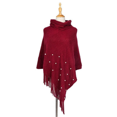 Poncho col boule - Poncho-Boutique