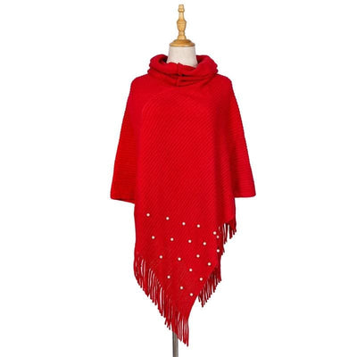 Poncho col boule - Poncho-Boutique