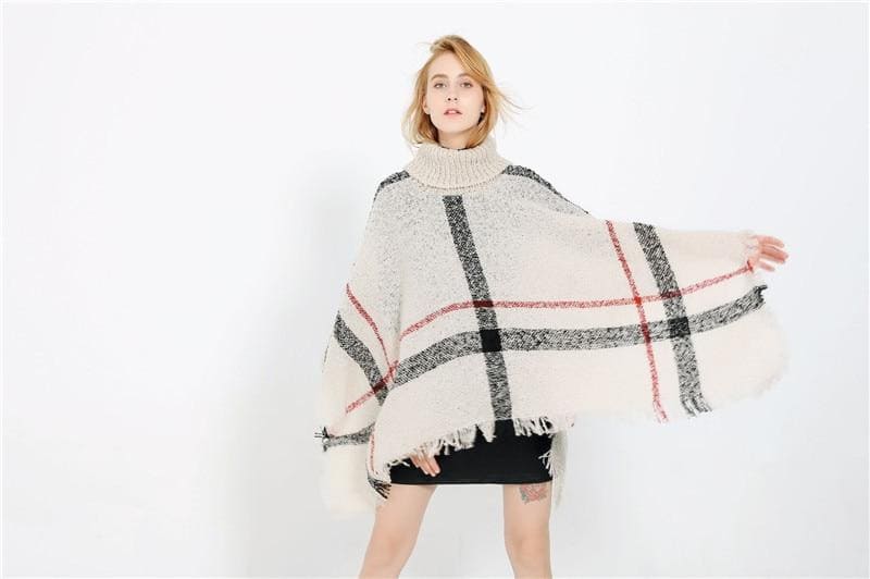 Poncho col roulé - Poncho-Boutique