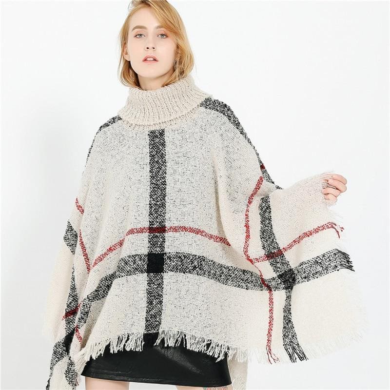 Poncho col roulé - Poncho-Boutique