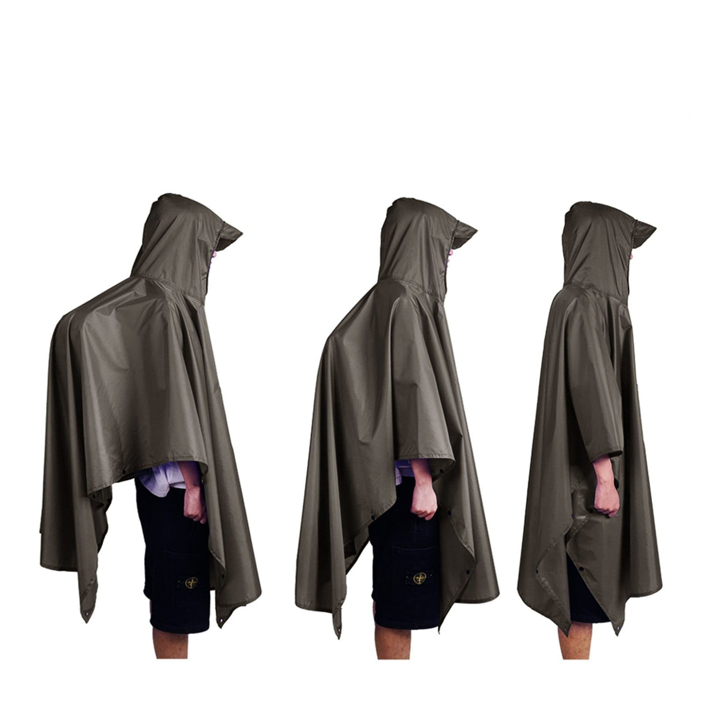 QIAN — Poncho de pluie imperméable pour homme ou f – Grandado