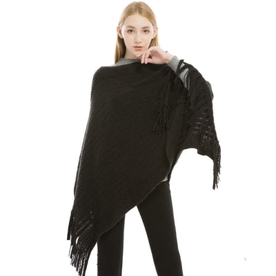 Poncho femme noir - Poncho-Boutique