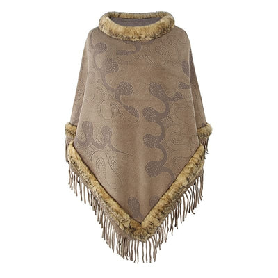 Poncho fourrure femme - poncho-boutique