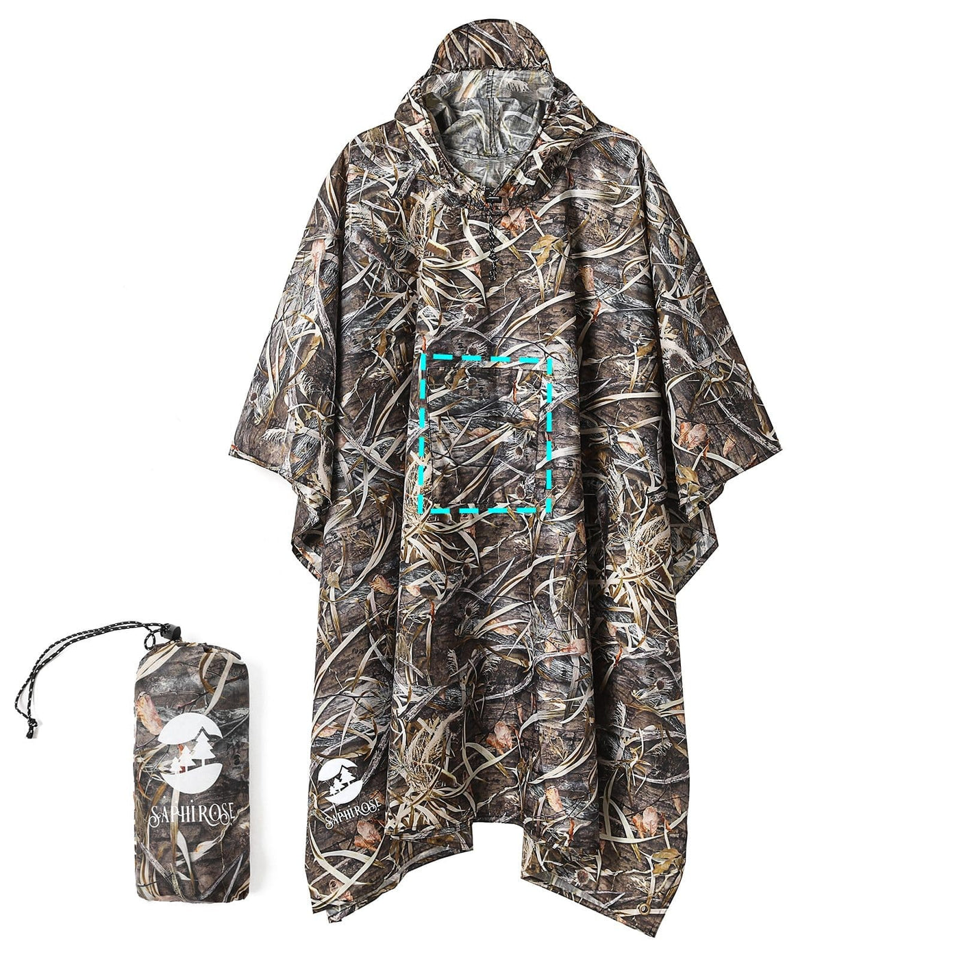 Poncho homme pluie chasse - poncho-boutique